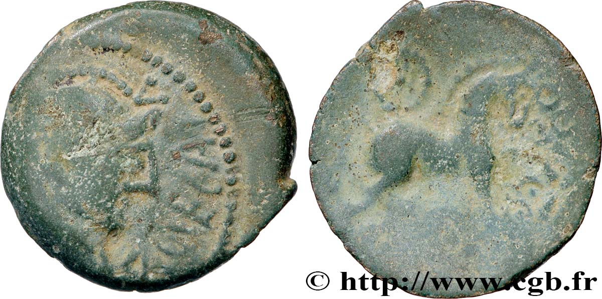 GALLIA BELGICA - MELDI (Area of Meaux) Bronze ROVECA, classe V VF