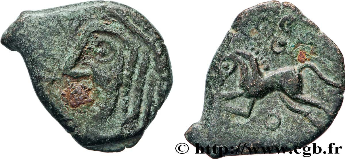 GALLIA BELGICA - MELDI (Area of Meaux) Bronze ROVECA, classe IIIb VF/XF