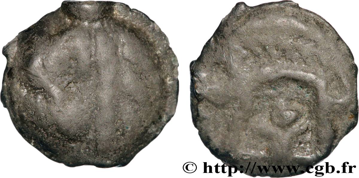 GALLIA BELGICA - LEUCI (Area of Toul) Potin à la tête d indien, classe Ik4 VF/XF