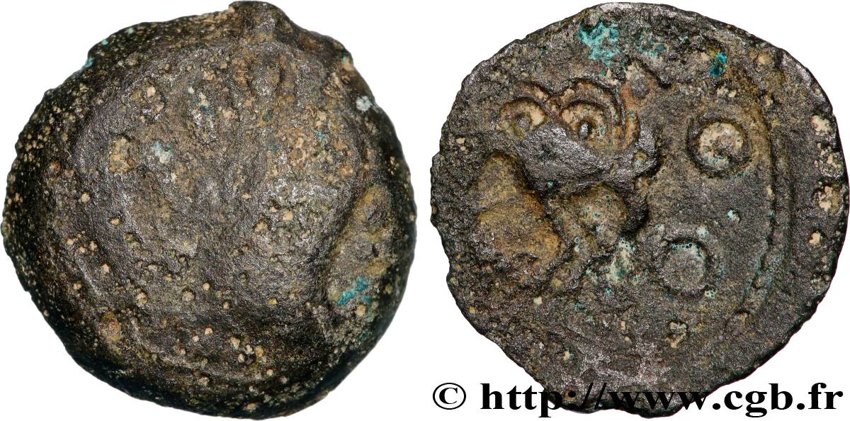 SENONES (Area of Sens) Bronze YLLYCCI à l’oiseau, classe VI VF/VF