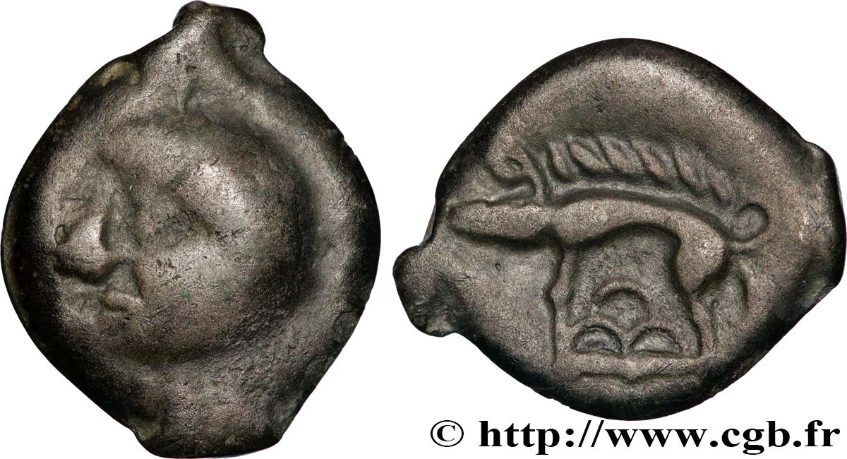 HAUTE ET MOYENNE SEINE Potin à la tête chauve TTB/TTB+