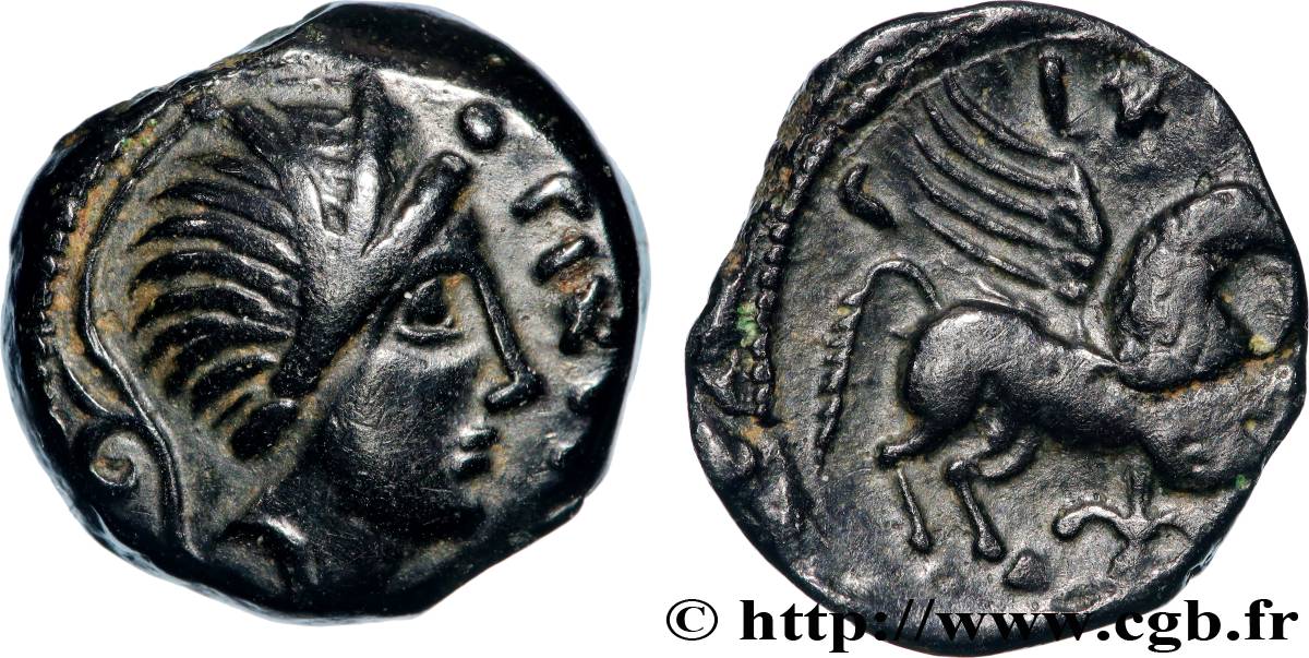 GALLIA - CARNUTES (Area of the Beauce) Bronze PIXTILOS classe VI au griffon courant AU