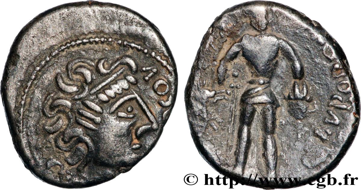 GALLIA - ÆDUI (BIBRACTE, Area of the Mont-Beuvray) Denier DVBNOCOV / DVBNOREIX AU/XF