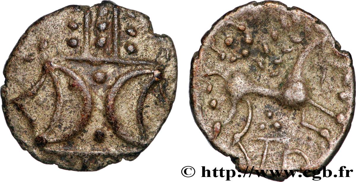 ICENI - ICÉNIENS Unité ou denier en argent “East-Anglian type” MBC+/MBC