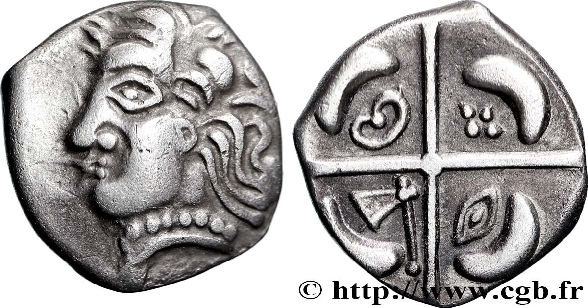 GALLIA - SOUTH WESTERN GAUL - LONGOSTALETES (Area of Narbonne) Drachme “au style languedocien”, S. 294-295 AU