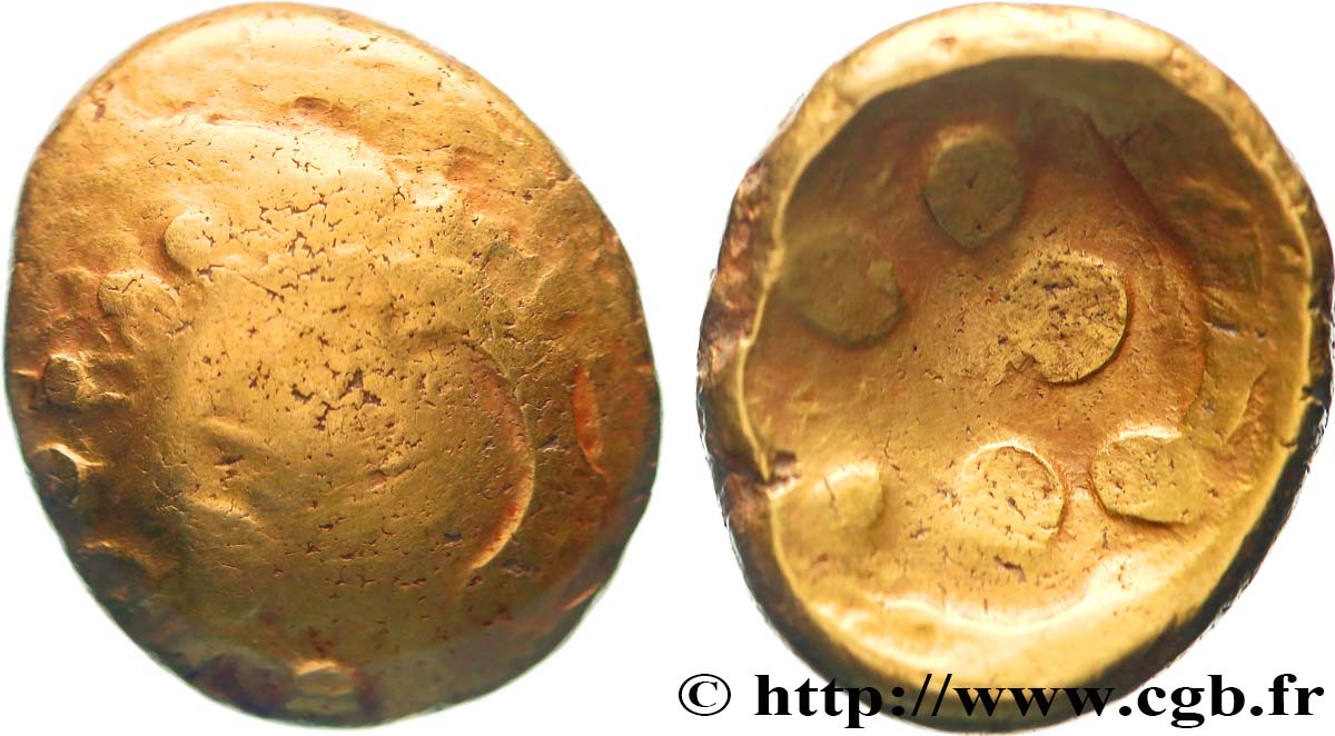 VINDELICI (Germania, currently South Germany) Statère d or  Regenbogenschüsselchen  Type II C VF/VF