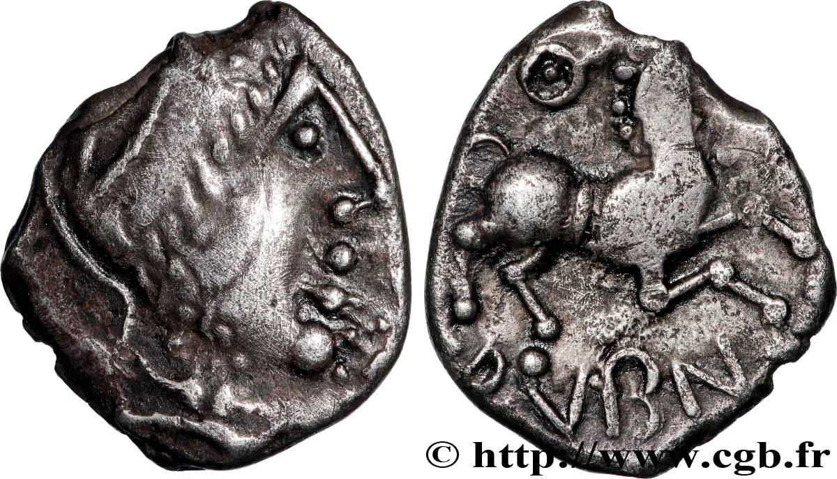 GALLIA - ÆDUI (BIBRACTE, Area of the Mont-Beuvray) Denier ANORBOS / DVBNO AU