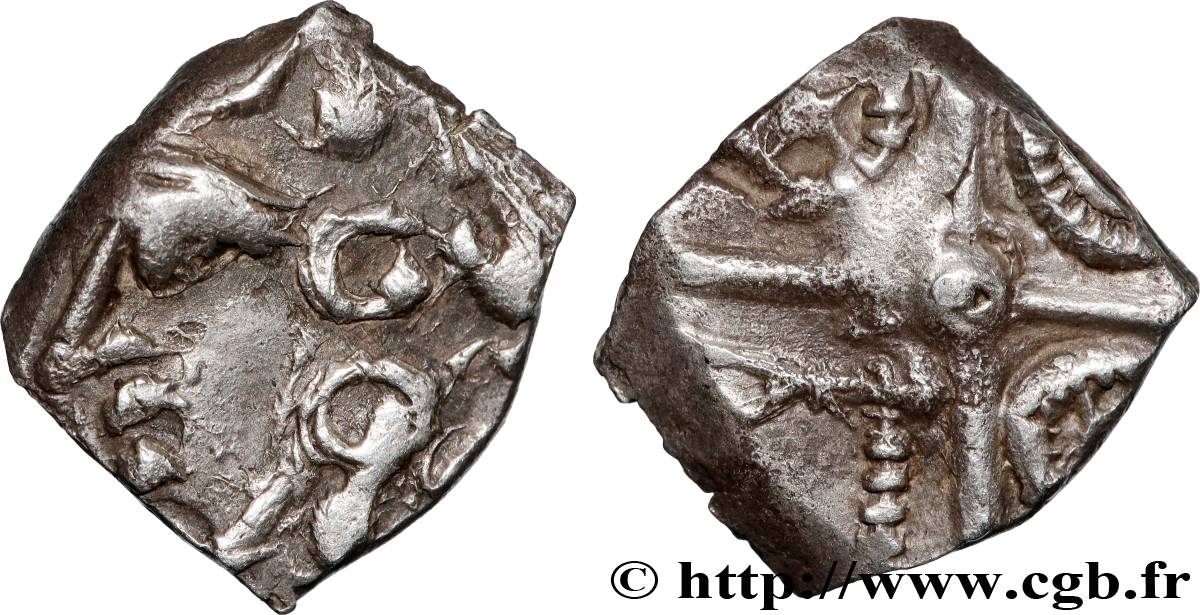 GALLIA - SOUTH WESTERN GAUL - RUTENI (Area of Rodez) Drachme “du type de Goutrens” - S. 264 AU