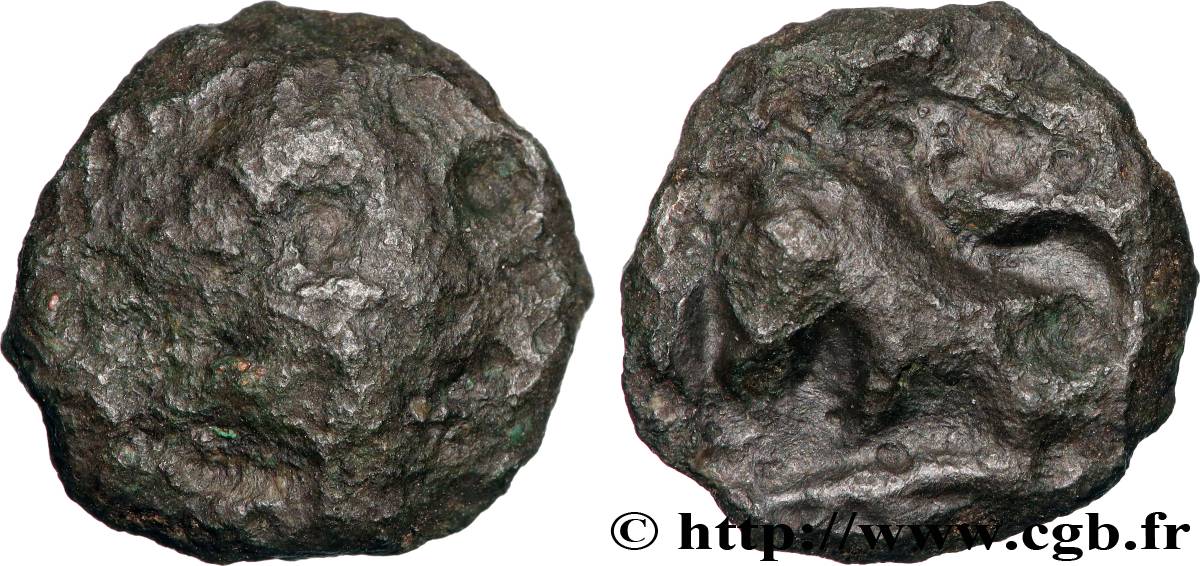 TURONES (Area of Touraine) Potin “à la tête diabolique” VF