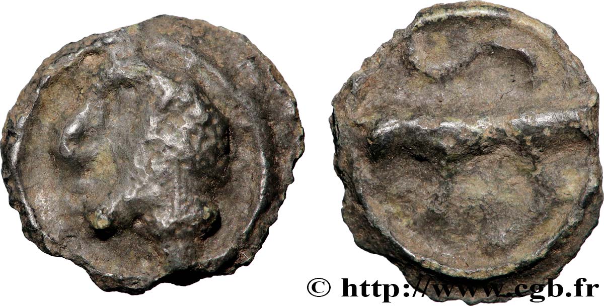 TURONS (Région de Touraine) Potin “à la tête diabolique” TB+