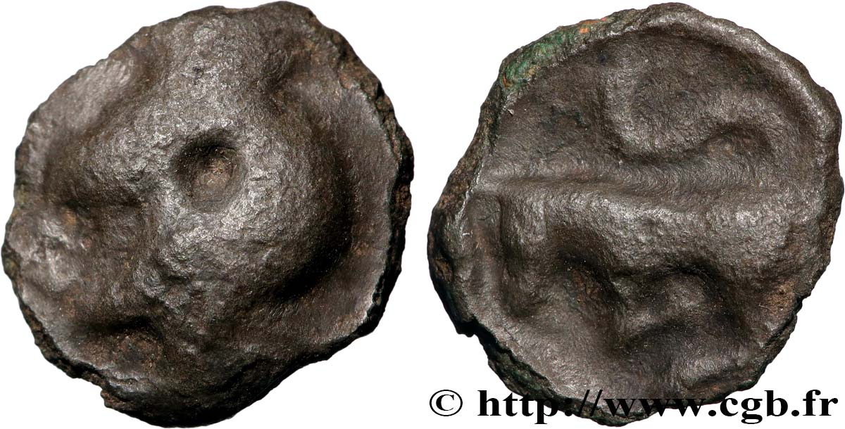 TURONES (Area of Touraine) Potin “à la tête diabolique” VF