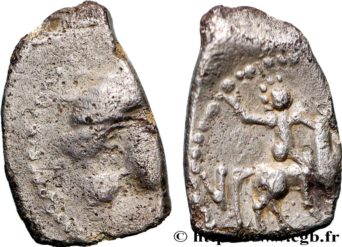 RUTÈNES (région de Rodez) Drachme au cavalier TB/TTB+