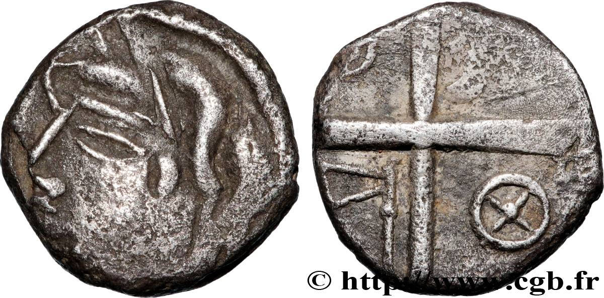 GALLIA - SOUTH WESTERN GAUL - PETROCORII (Area of Perigueux) Drachme  type de Belvès  S.234 XF