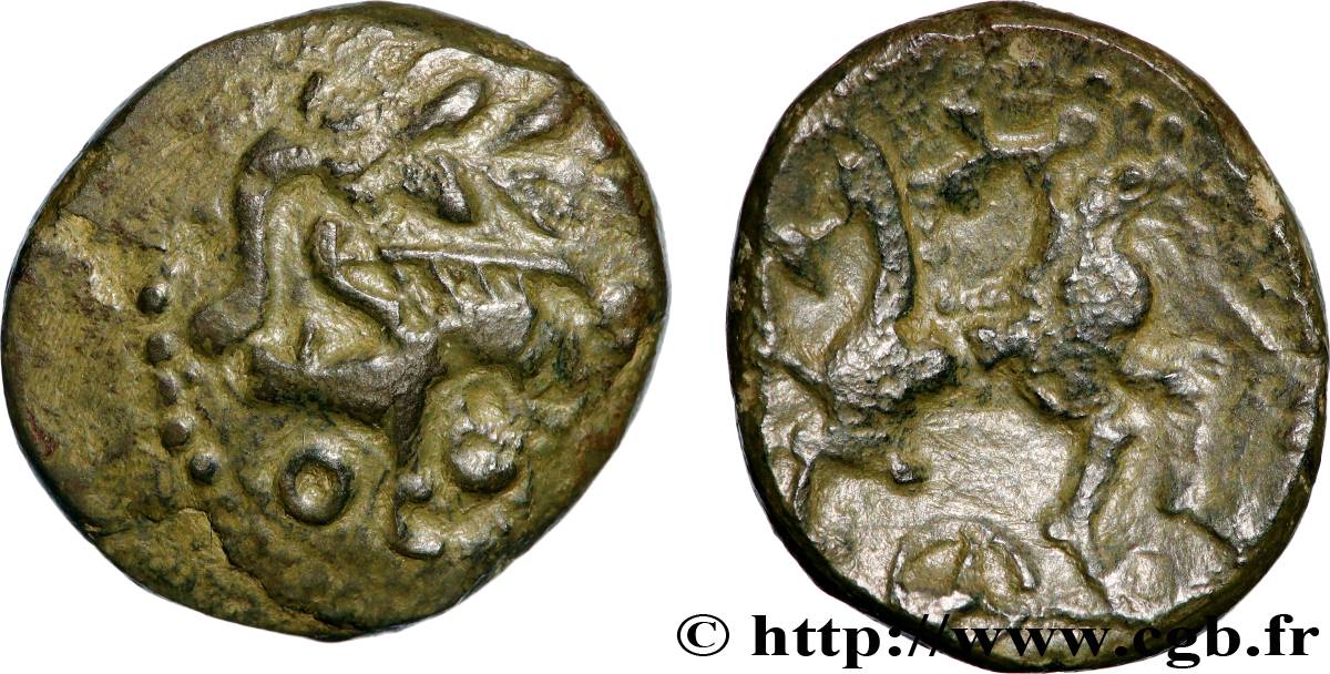 AULERQUES ÉBUROVICES (Région d Évreux) Bronze au sanglier TTB