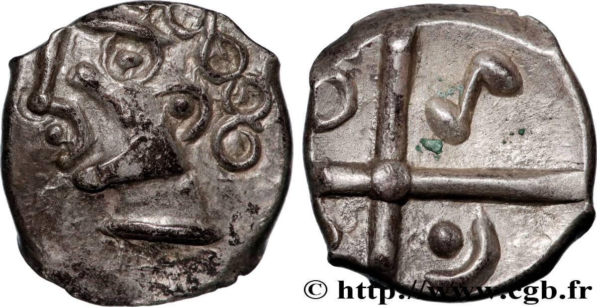 SOTIATES (région de Sos) Drachme  à la tête bouclée du Causé , S. 236 TTB+