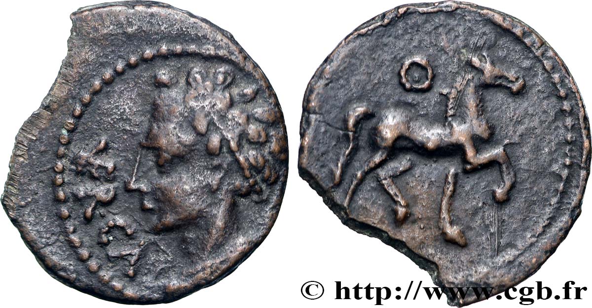 GALLIA - ARVERNI (Area of Clermont-Ferrand) Bronze VERCA AU