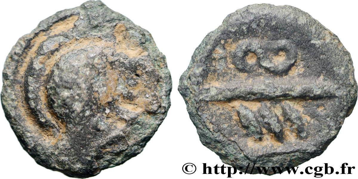 GALLIA BELGICA - BELLOVACI (Area of Beauvais) Potin aux chevrons, classe Ib VF/XF