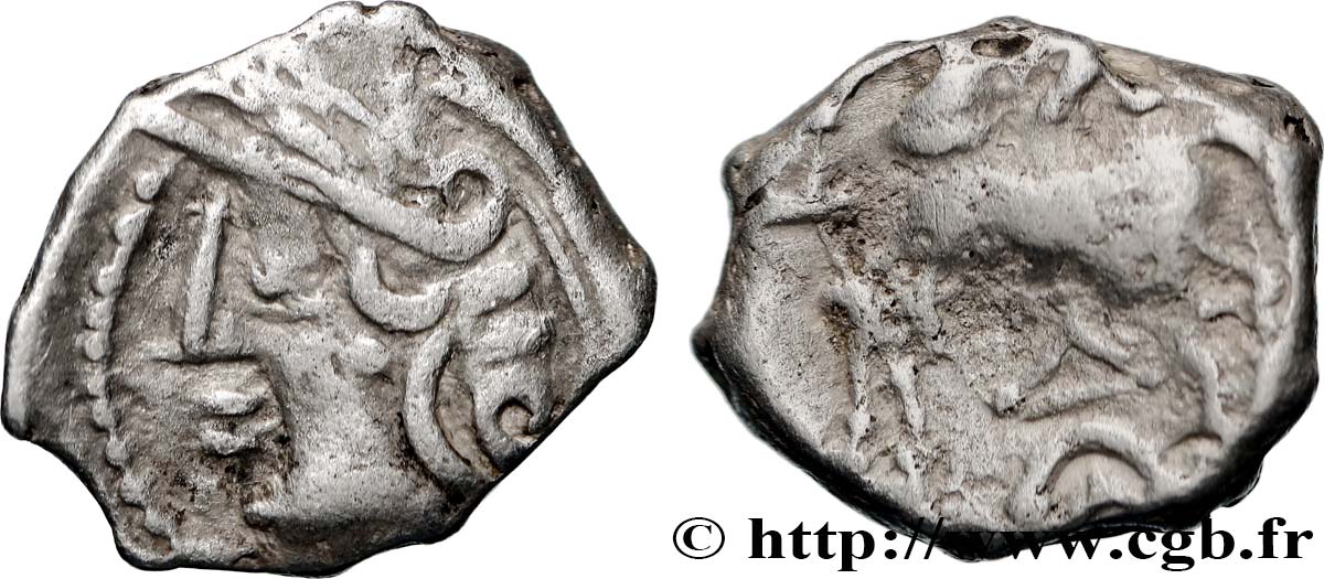 GALLIA BELGICA - LINGONES (Area of Langres) Denier KALETEDOY, B5 XF