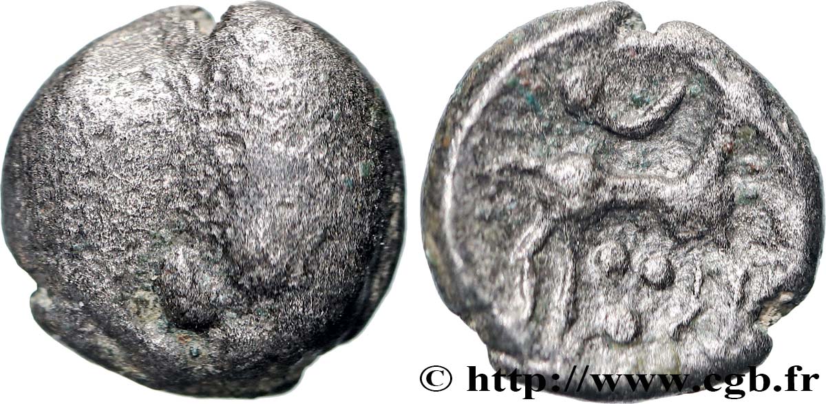 GALLIEN - BELGICA - REMI (Region die Reims) Quart de statère “aux segments de cercles” S/SS