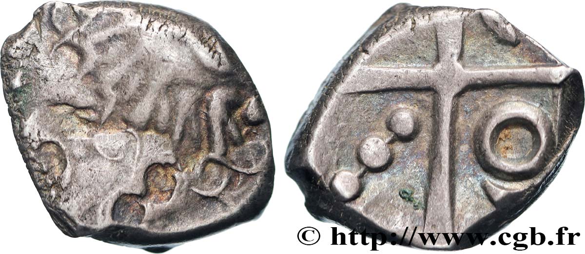 GALLIA - SOUTH-WESTERN GAUL - TOLOSATES (Area of Vieille-Toulouse) Drachme au panache, S. 95 à 98 VF/AU