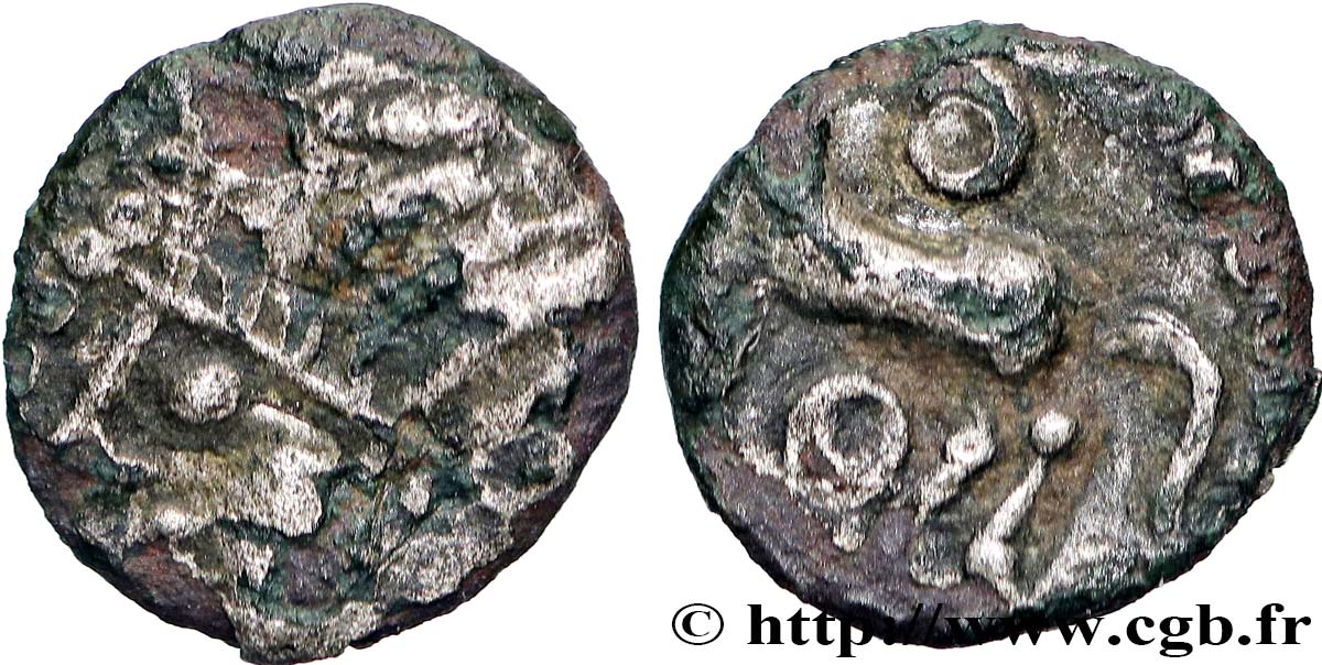 GALLIA - SANTONES / MID-WESTERN, Unspecified Obole au cheval et aux annelets VF