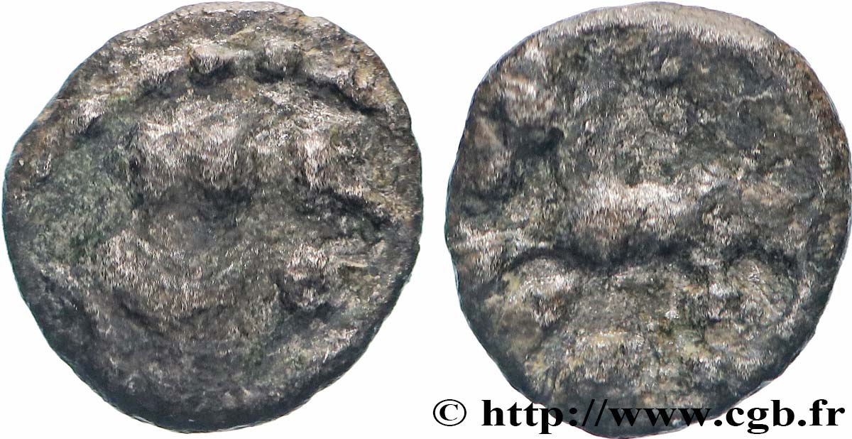 GALLIA - SANTONES / MID-WESTERN, Unspecified Obole au cheval et aux annelets VF