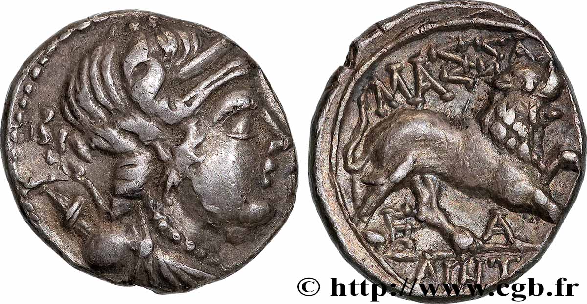MASSALIA - MARSEILLE “Drachme légère” ou tétrobole TTB+