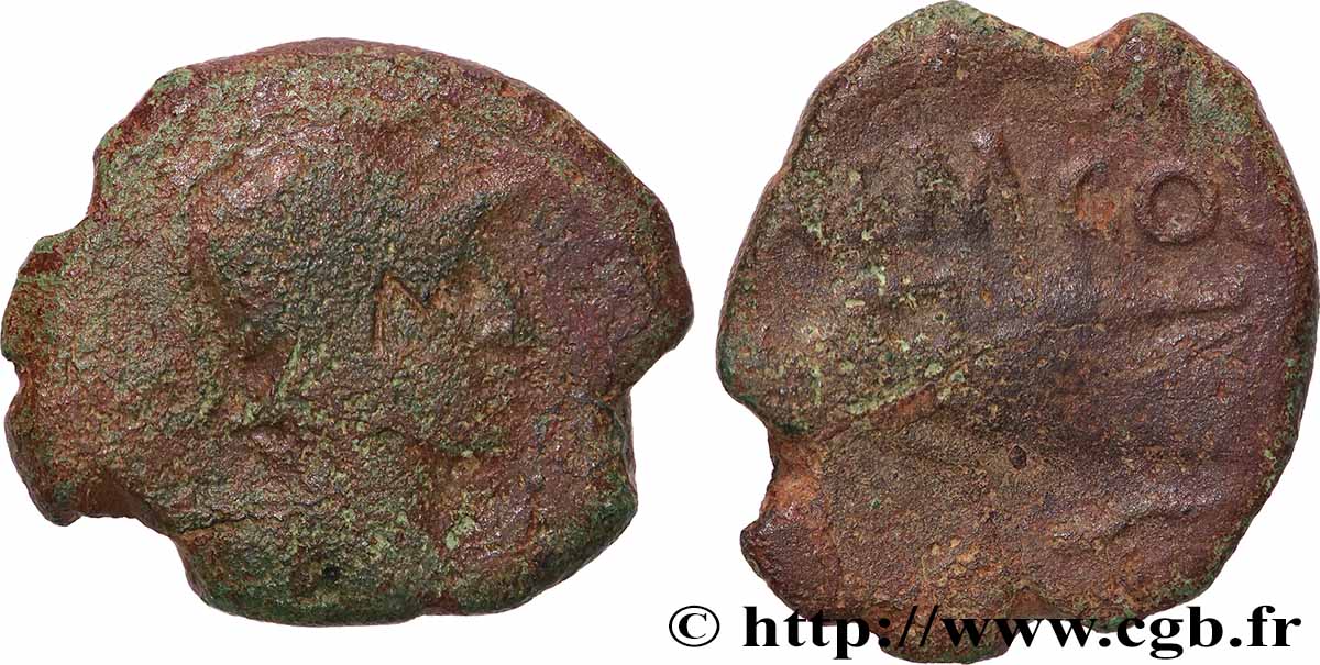 NEMAUSUS - NISMES Bronze NEM COL (semis) VF