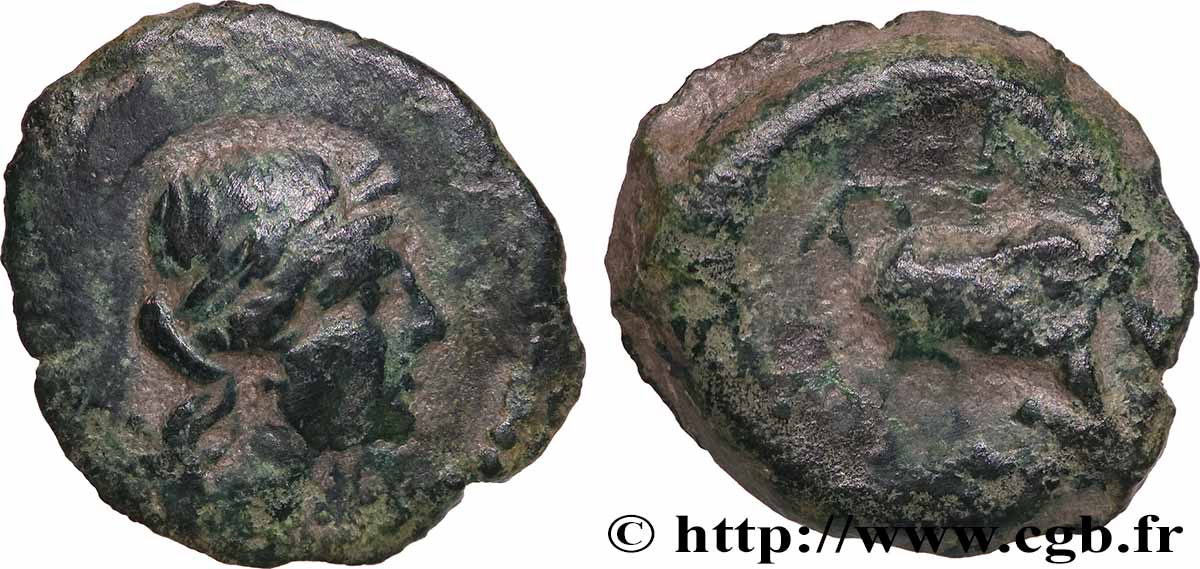 MASSALIA - MARSEILLES Petit bronze au taureau (hémiobole ?) VF/VF