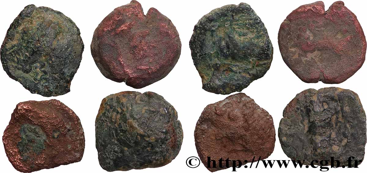 LOTS Lot de 4 monnaies gauloises lot