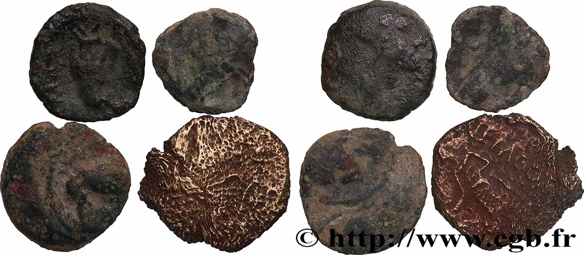 LOTS Lot de 4 monnaies gauloises lot