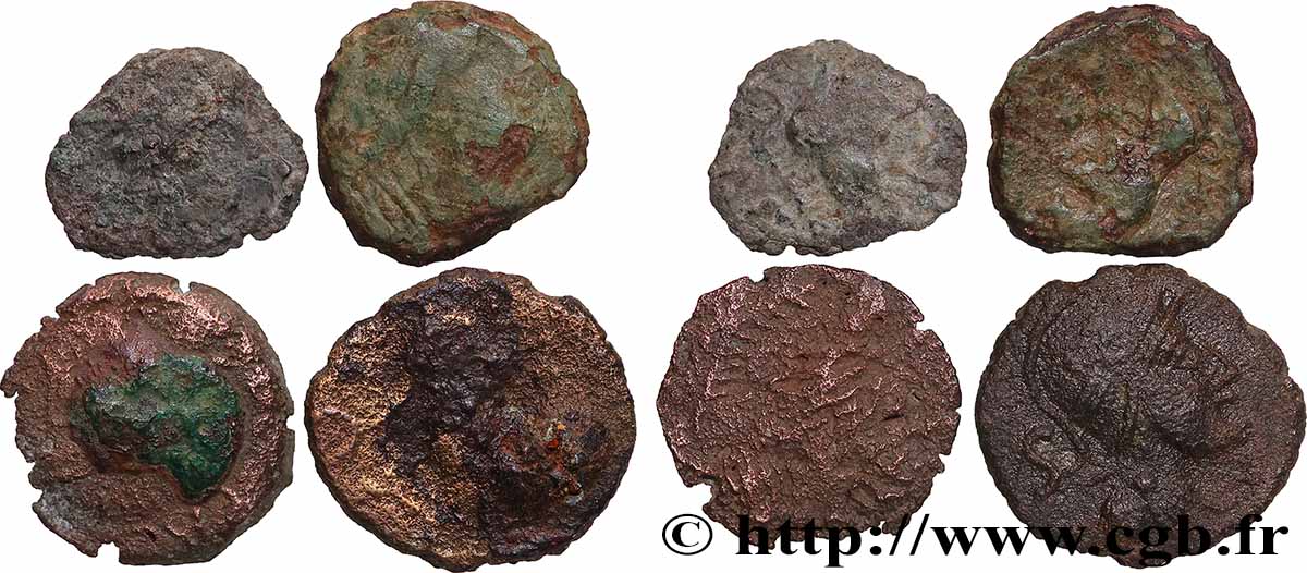 LOTS Lot de 4 monnaies gauloises lot