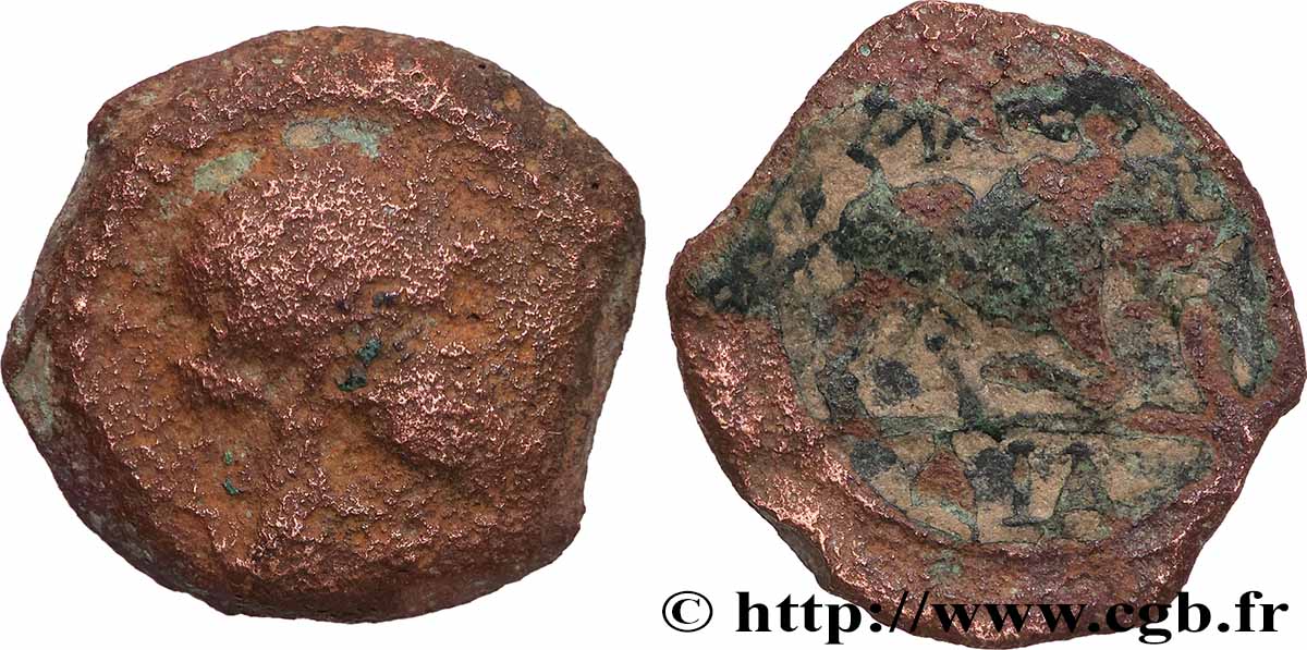 MASSALIA - MARSEILLES Petit bronze au taureau VF