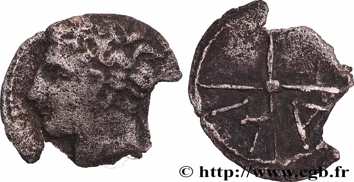 MASSALIA - MARSEILLES Obole MA, tête à gauche VF