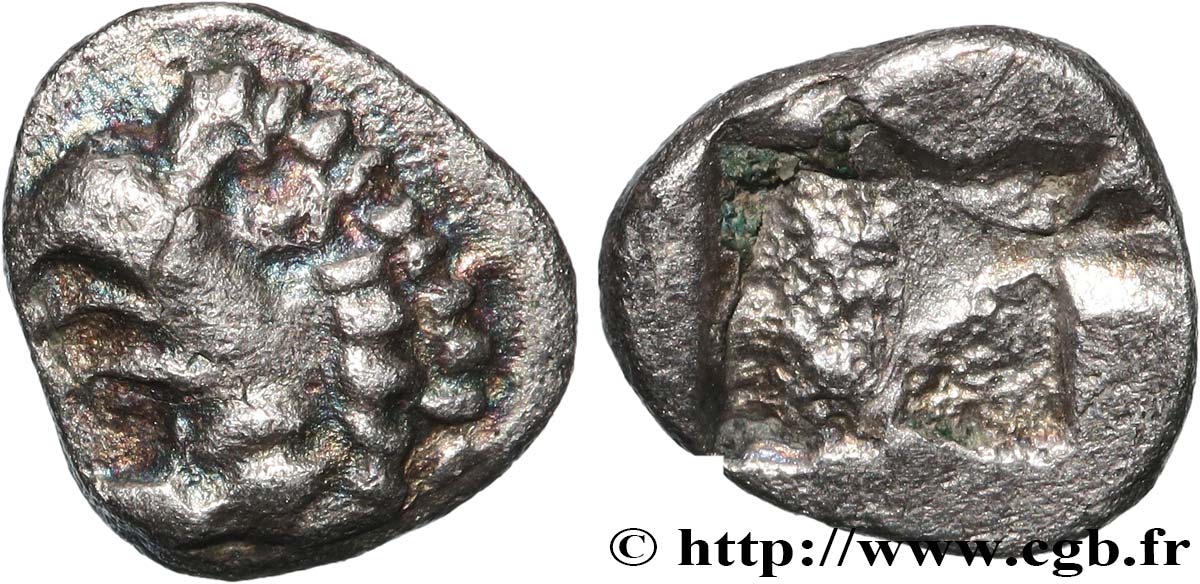 MASSALIA - MARSEILLE Hémiobole du trésor d Auriol au griffon (?) TTB+