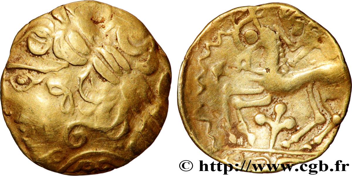 AULERQUES ÉBUROVICES (Région d&nbsp;Évreux) Quart de statère d&nbsp;or TTB