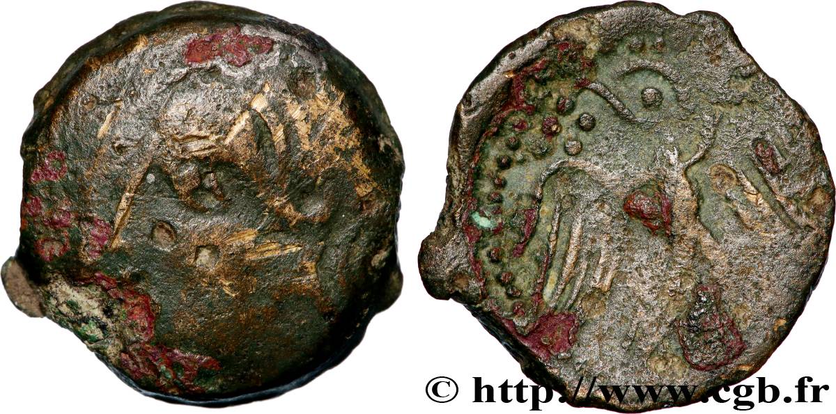 GALLIA - CARNUTES (Area of the Beauce) Bronze à l’aigle VF/VF