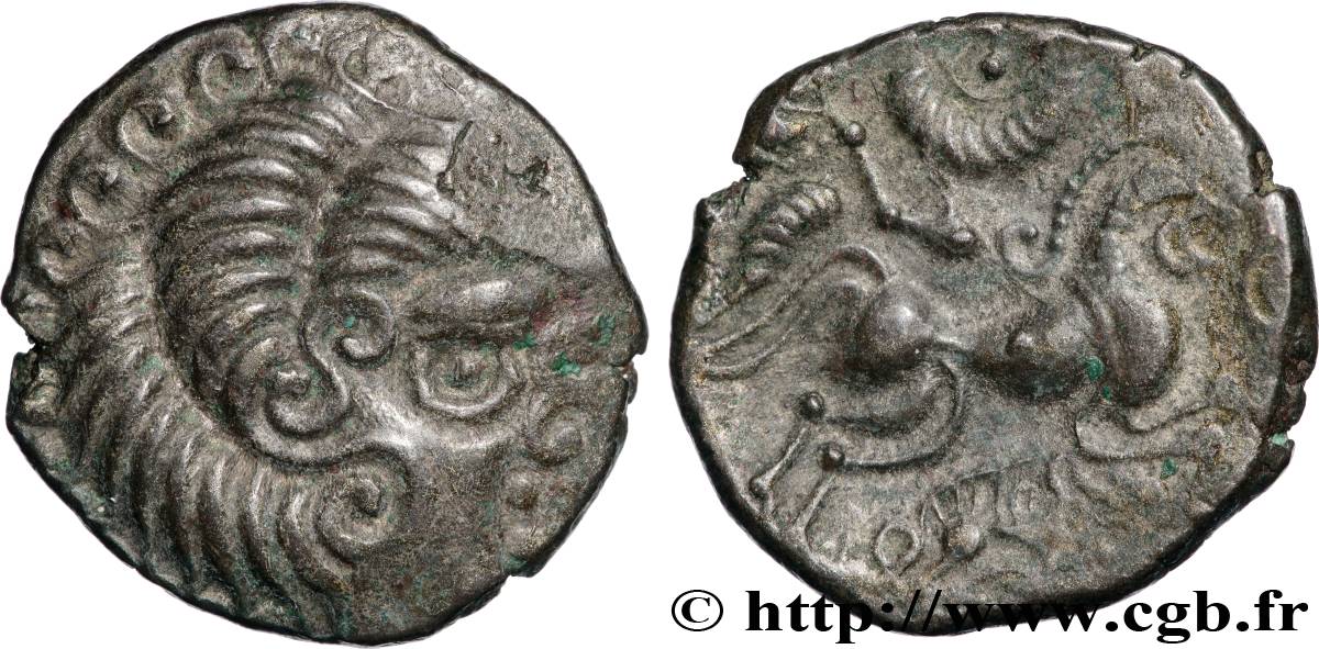 CORIOSOLITES (Région de Corseul, Cotes d Armor) Statère de billon, classe III au nez en epsilon TTB