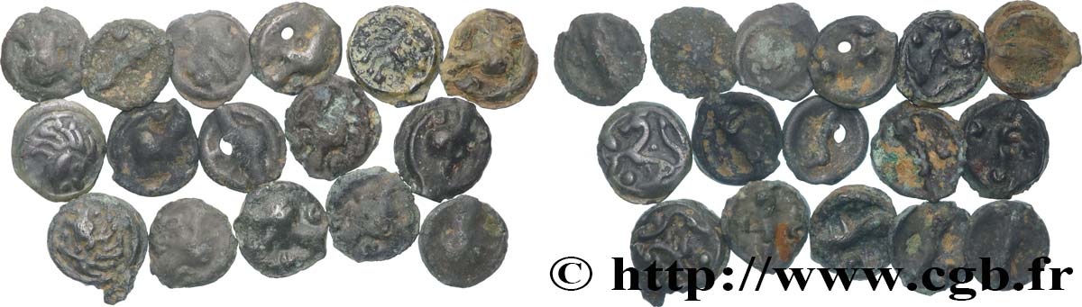 LOTS Lot de 16 potins lot