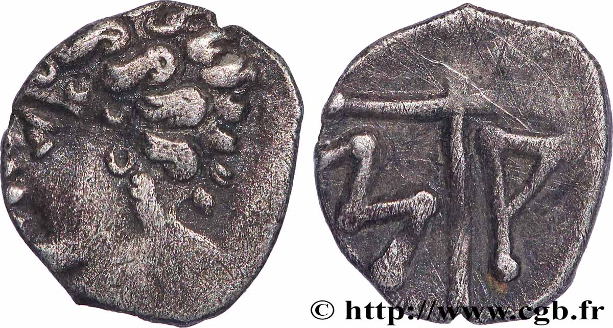 MASSALIA - MARSEILLE Obole MA, tête à gauche TTB