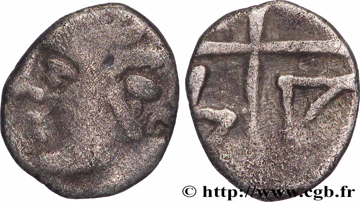 MASSALIA - MARSEILLE Obole MA, tête à gauche TB+