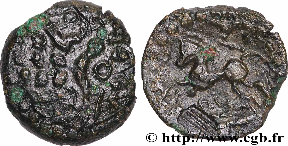 AMBIENS (Région d&nbsp;Amiens) Bronze composite au cheval TTB