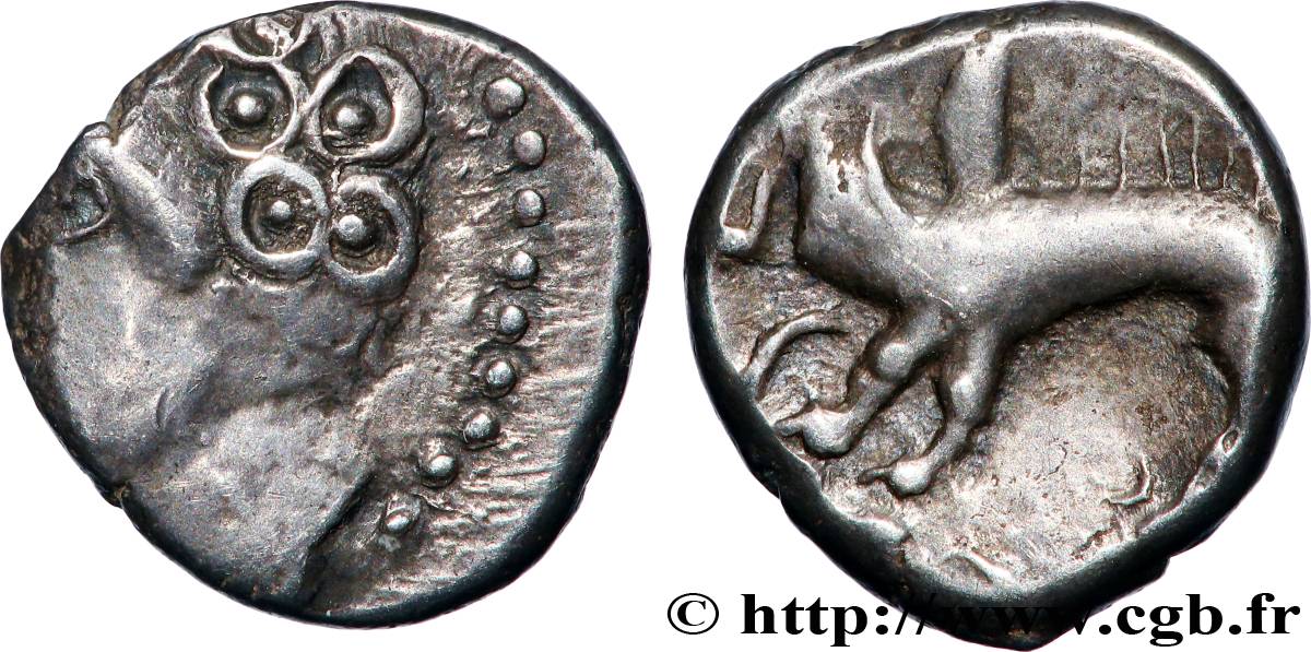 SÉQUANES (Région de Besançon) Denier SEQVANOIOTVOS TTB+