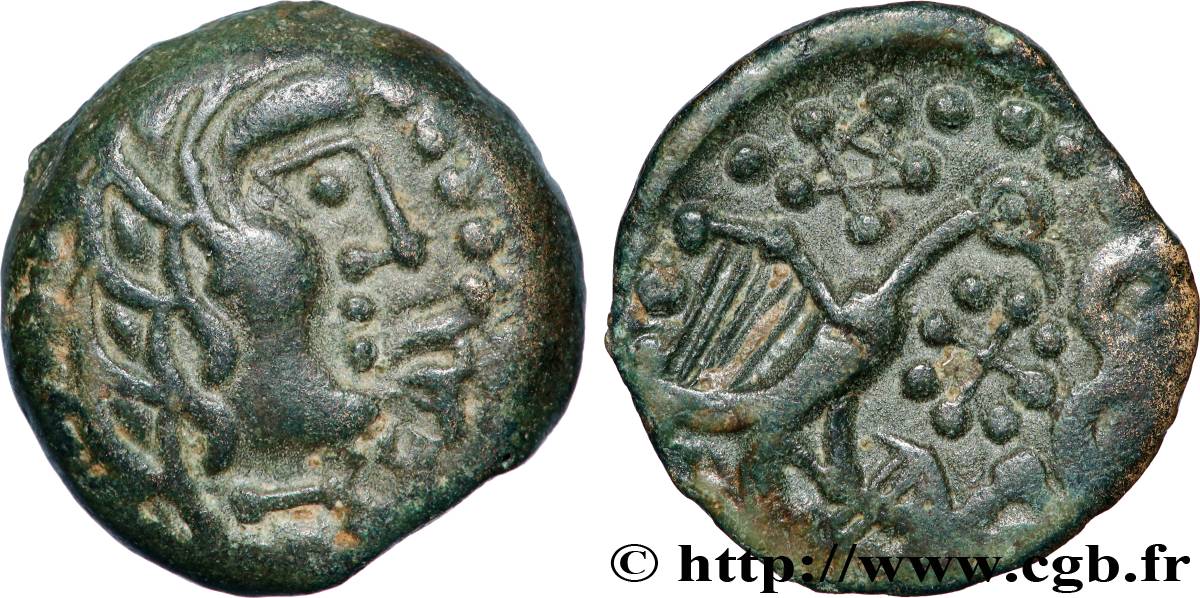 CARNUTES (Région de la Beauce) Bronze “aux oiseaux et au serpent” TTB+