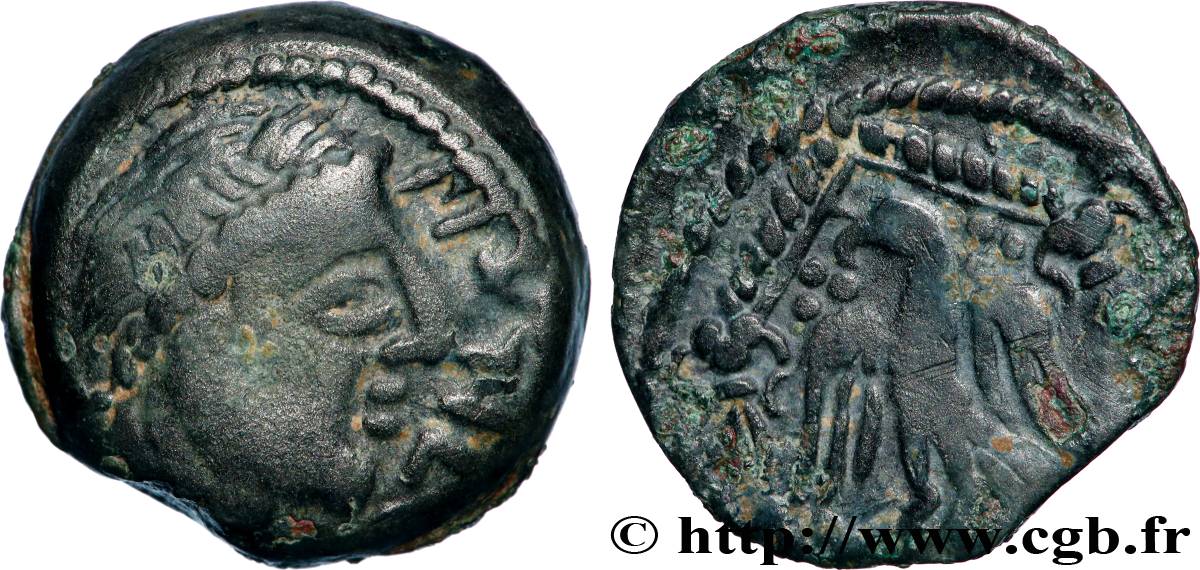 CARNUTES (Région de la Beauce) Bronze PIXTILOS classe VIII à l’oiseau dans le temple TTB