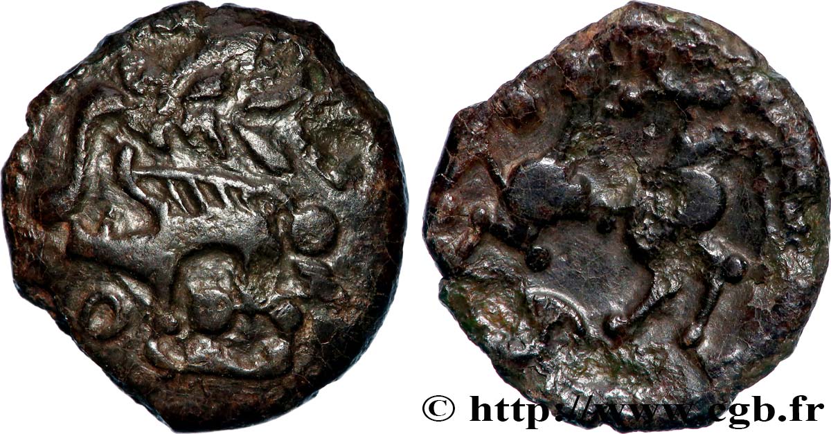 AULERQUES ÉBUROVICES (Région d Évreux) Bronze au sanglier TTB