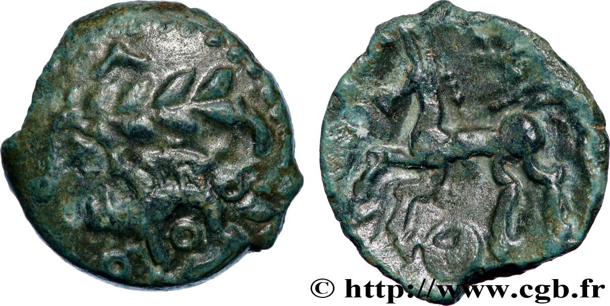 AULERQUES ÉBUROVICES (Région d Évreux) Bronze au sanglier TTB/TTB+