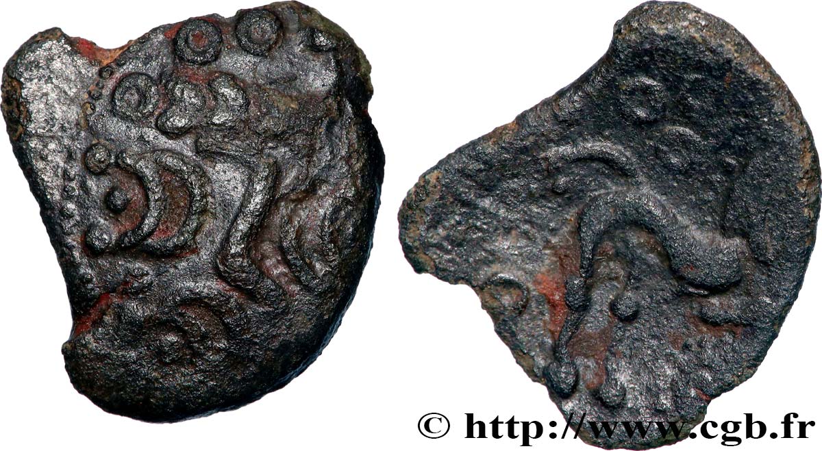 AULERQUES ÉBUROVICES (Région d Évreux) Bronze au cheval, dérivé de types belges TTB