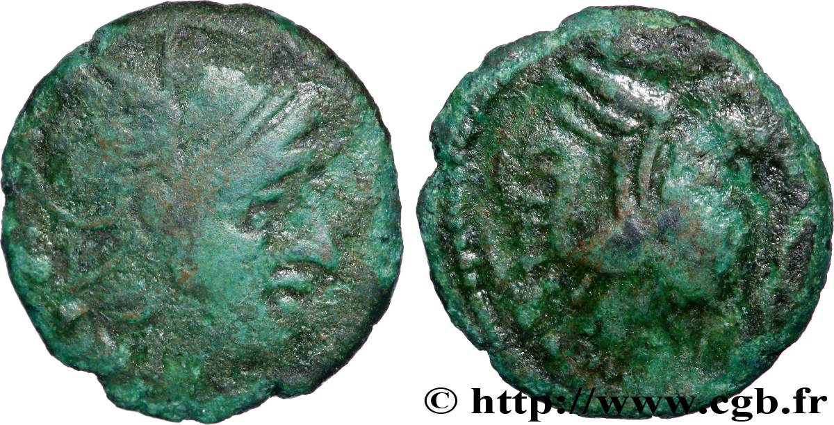 BELLOVAQUES (Région de Beauvais) Bronze au coq, “type de Bracquemont” TB+