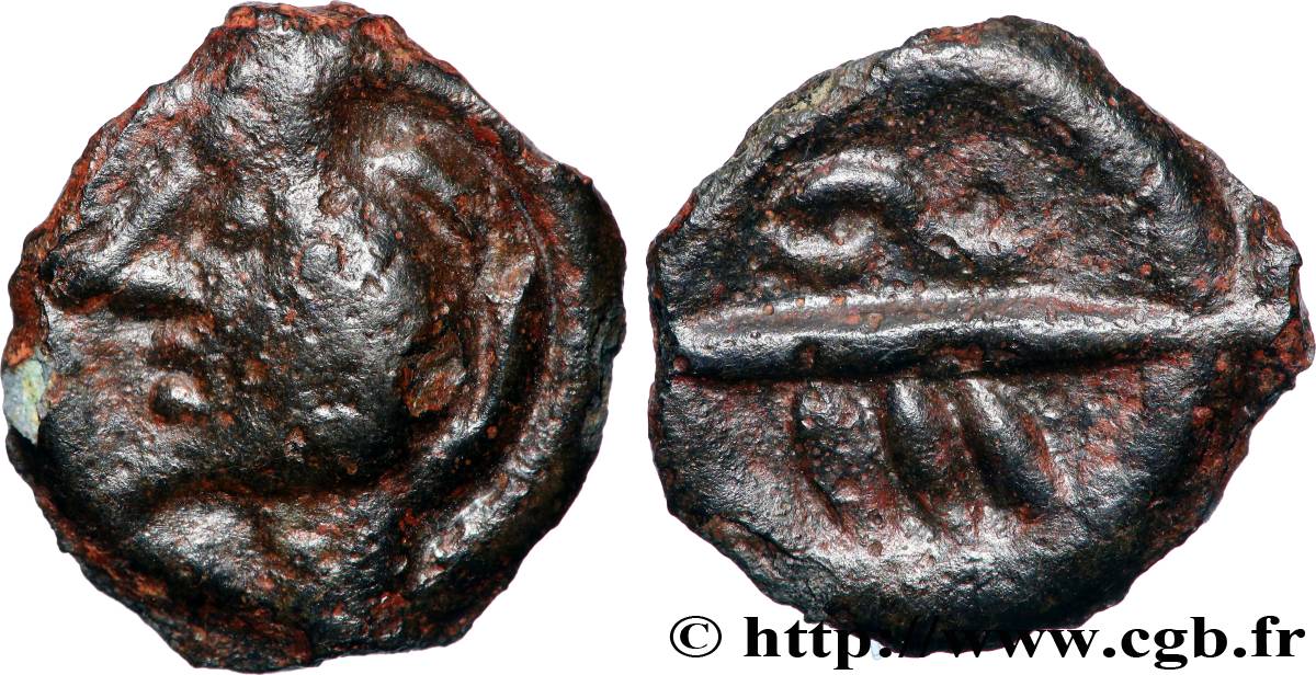 BELLOVAQUES (Région de Beauvais) Potin aux chevrons, classe Ib TTB+